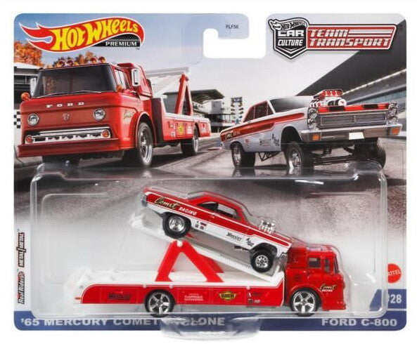 Hot Wheels Team Transporters 64 Mercury Comet Cyclone and Ford C-800