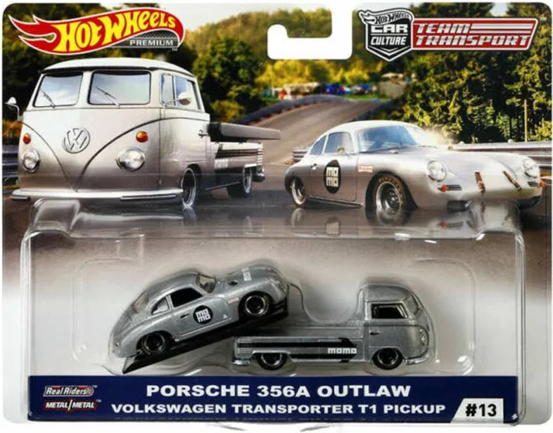 Hot wheels Premium Porsche 356A OUTLAW VW Volkswagen T1 Transporter Real Riders