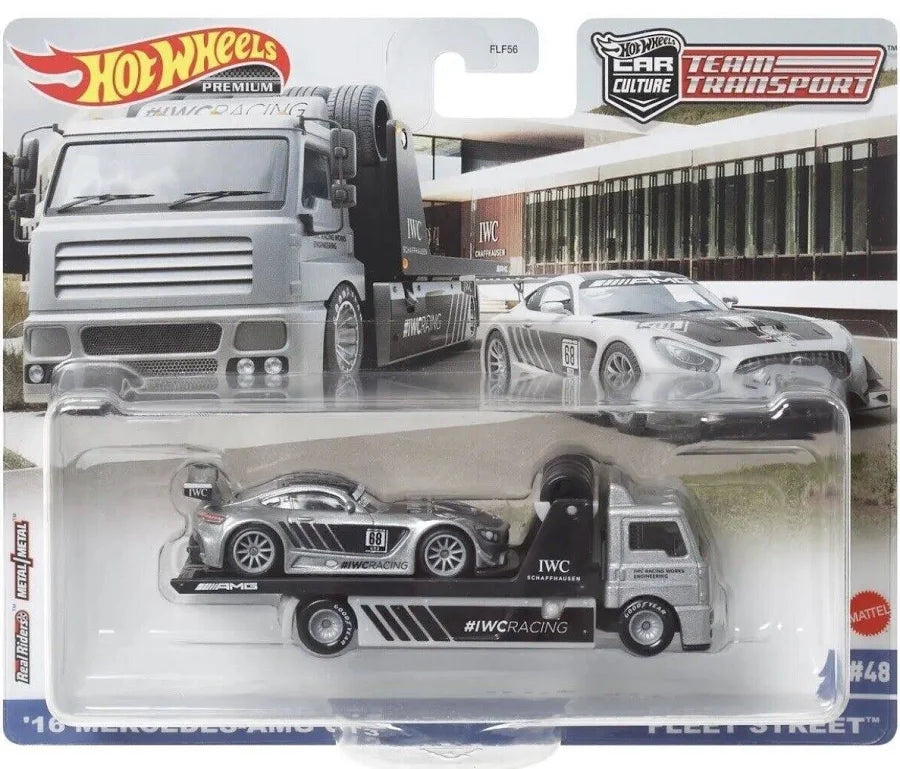Hot Wheels Team Transport '16 Mercedes AMG GT3 Fleet Street